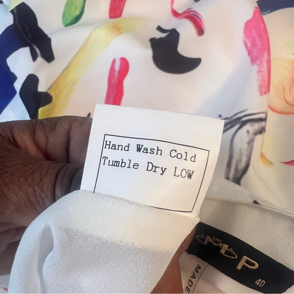 Colorful Abstract Off-Shoulder Crop and Layered Maxi Set, Size: Med - Picture 10 of 11